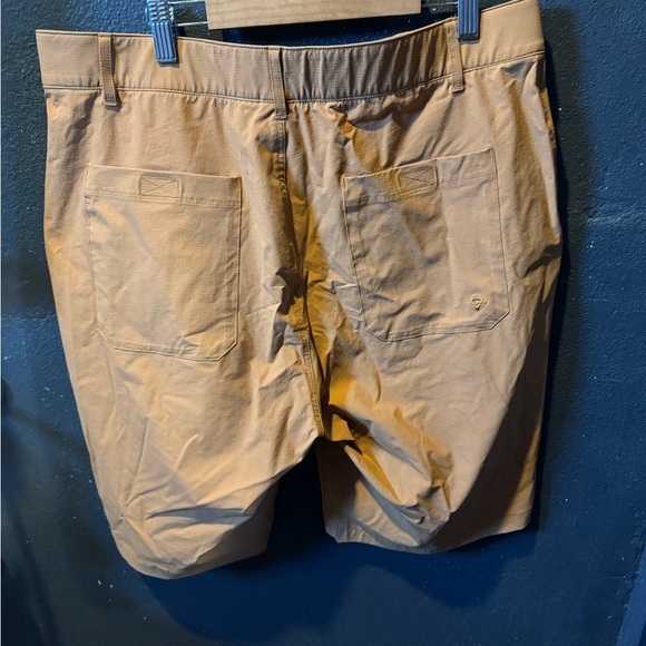 Burnt Orange LIV Flat Front Knee-Length Shorts - Picture 3 of 3